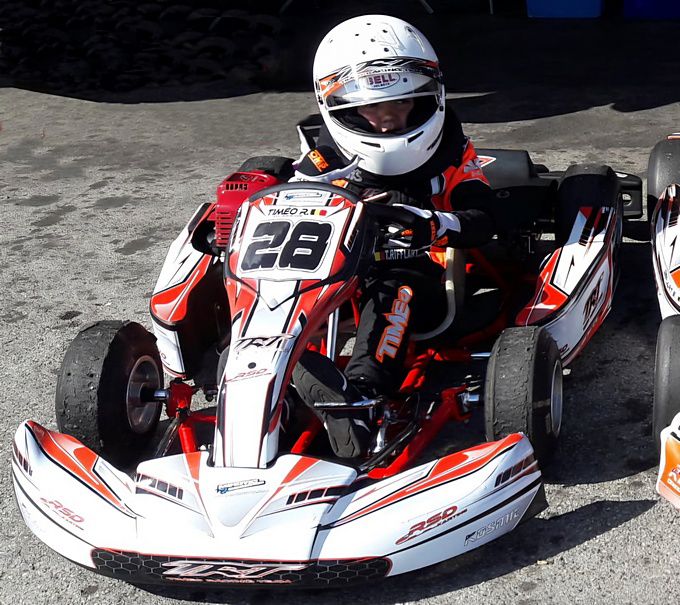 Timéo Rifflart start 3 years old in karting