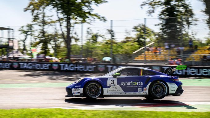 Porsche Mobil 1 Supercup in Monza Italië Foto 6 Nr3 Theo Oeverhaus DEU Proton Huber Competition