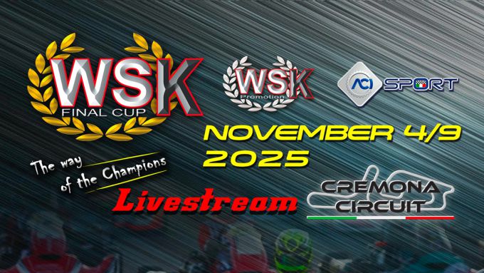 Livestream PreFinals en Finals van Ronde 2 van de WSK Final Cup 2025