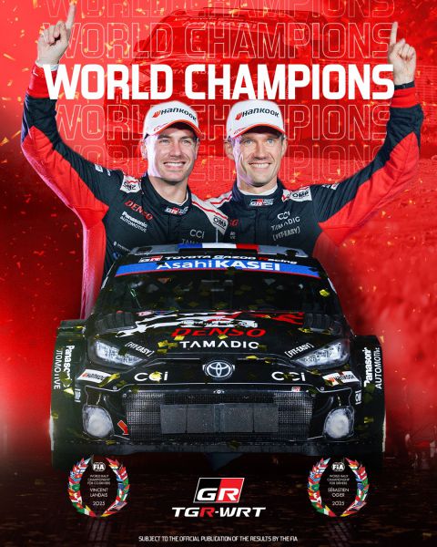 Sebastien Ogier kroont zich tot FIA WRC-wereldkampioen 2025
