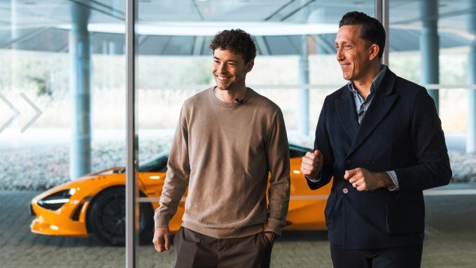 Mikkel Jensen en McLaren WEC-teambaas James Barclay foto McLaren