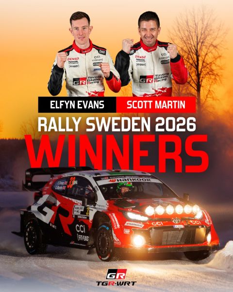 FIA WRC Rally Sweden 2026 Toyota Gazoo Racing WRT