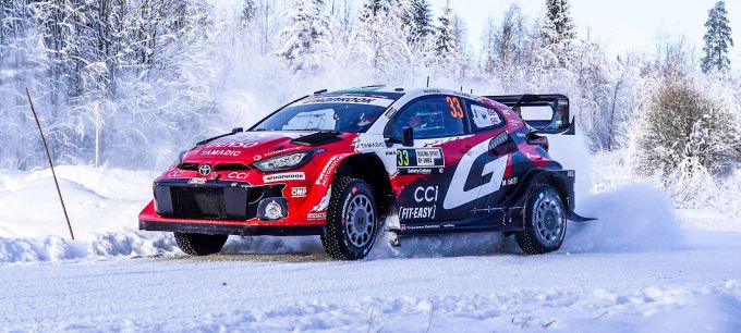 FIA WRC Rally Sweden 2026 Elfyn Evans en Scott Martin Toyota Yaris winnaars