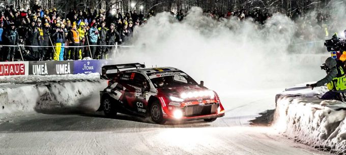 FIA World Rally Championship Rally Sweden 2026 Solberg Toyota Yaris bron foto WRC