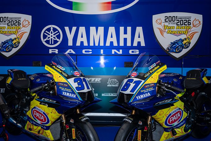Pata Yamaha Ten Kate Racing presenteert speciale livery in Assen ter ere van 25-jarig bestaan